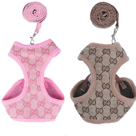 gucci dog bed|Gucci dog harnesses.